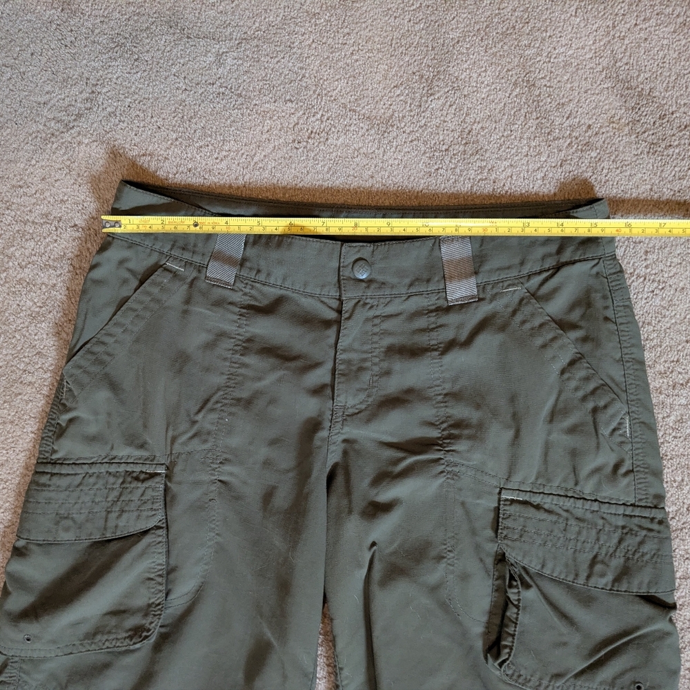 Columbia Women's Cargo Shorts Army Olive Green 6 - Picture 6 of 7